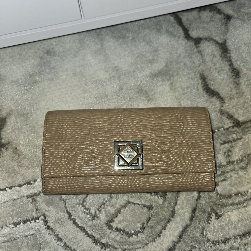 Kate Spade Taupe Textured Wallet